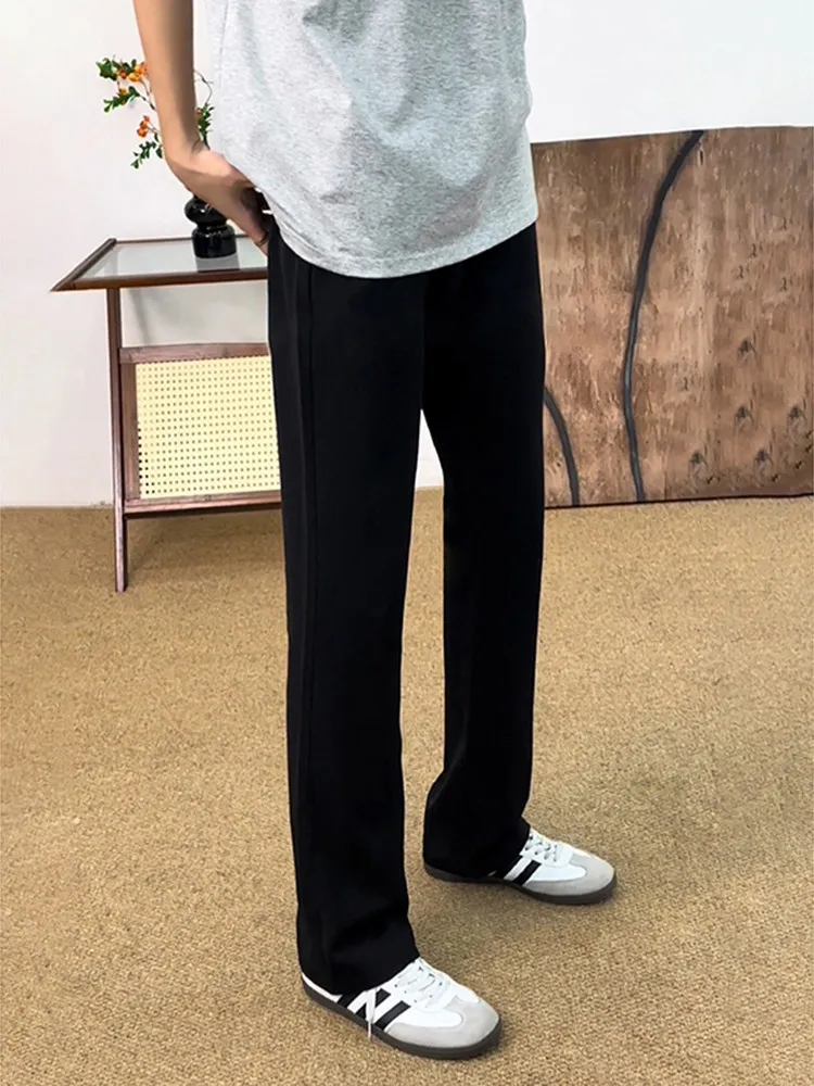 Black Ice Silk Men's West Pants Summer Anti-Wrinkle Slim Straight Leg Suit Trousers Casual Style mid Waist Pure Color
Black Ice Silk Men's West Pants Summer Anti-Wrinkle Slim Straight Leg Suit Trousers Casual Style mid Waist Pure Color