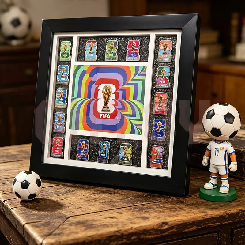 2026 FIFA Badge Collection Display Frame Football Memorabilia Soccer Fan Gift Collector Pin Home Decor Sports Souvenir Ornament
2026 FIFA Badge Collection Display Frame Football Memorabilia Soccer Fan Gift Collector Pin Home Decor Sports Souvenir Ornament