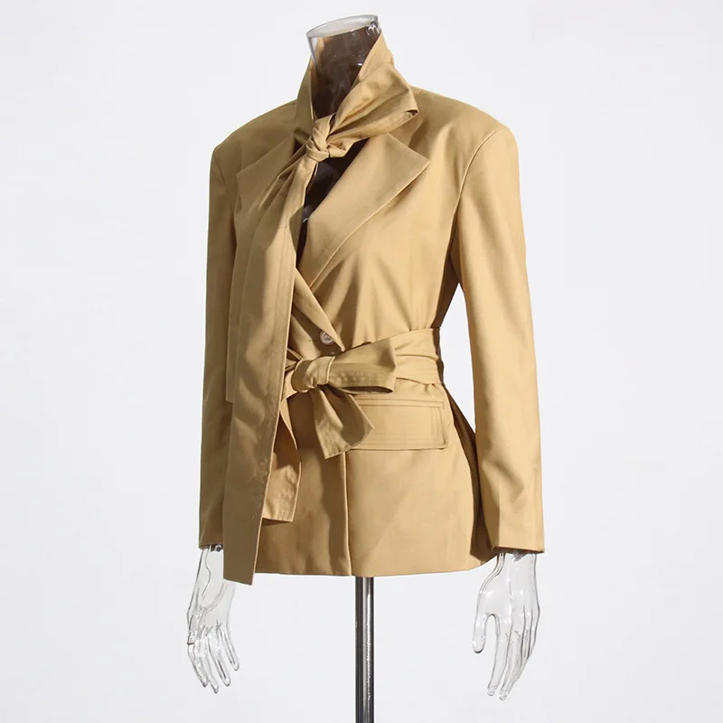 Scarf Style Digging Cutting Silhouette Jacket 2025 New Design Sense Jacket Slim Fit And Versatile High-End Suit For Women
Scarf Style Digging Cutting Silhouette Jacket 2025 New Design Sense Jacket Slim Fit And Versatile High-End Suit For Women