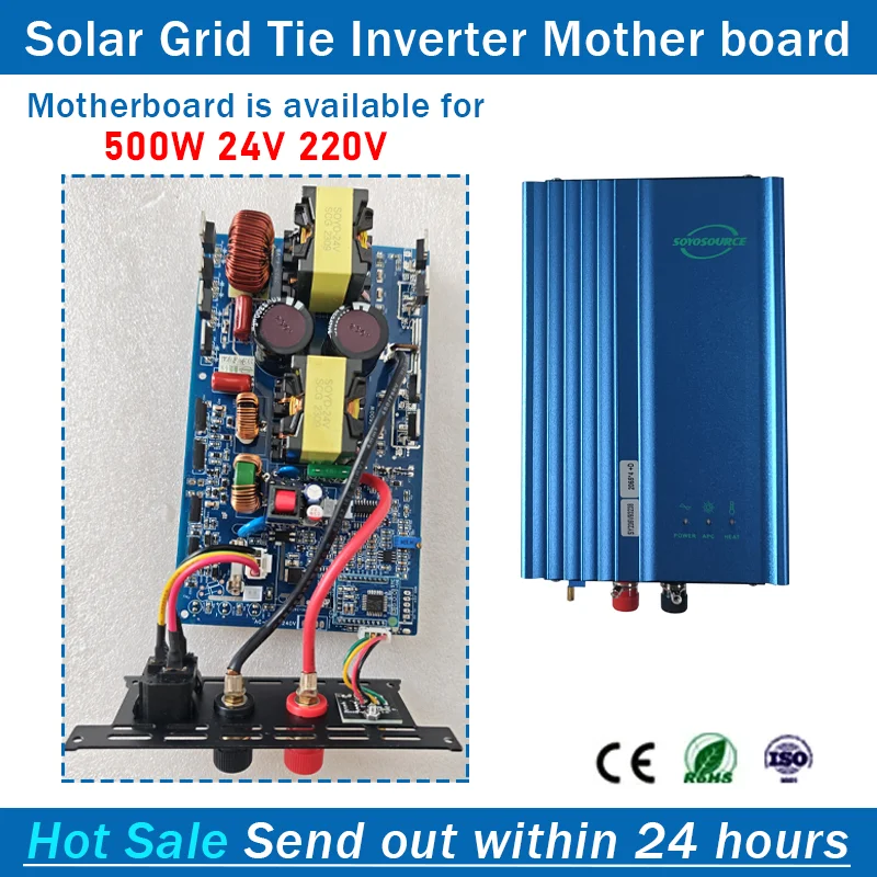 A New PCB Motherboard for GTN-500W 600W 1KW 1.2KW 24V36V48VDC to 230V110VAC Solar Grid Tie Inverter
A New PCB Motherboard for GTN-500W 600W 1KW 1.2KW 24V36V48VDC to 230V110VAC Solar Grid Tie Inverter