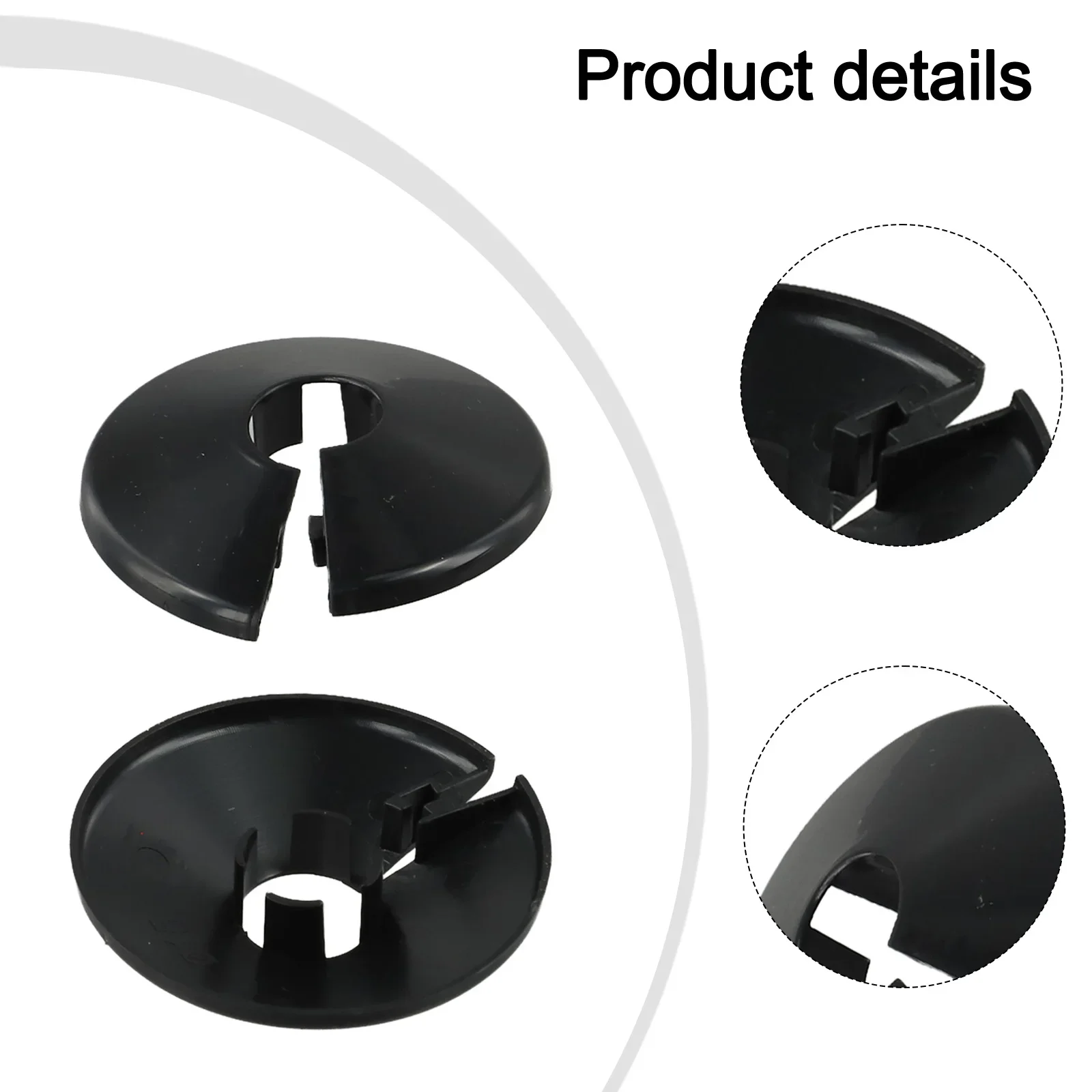 Pipes Radiator Pipe Covers Sleeve 15mm Collars Cut Fit Bathroom Chrome Black Plastic Decorative Covers Faucet Accessories
Pipes Radiator Pipe Covers Sleeve 15mm Collars Cut Fit Bathroom Chrome Black Plastic Decorative Covers Faucet Accessories