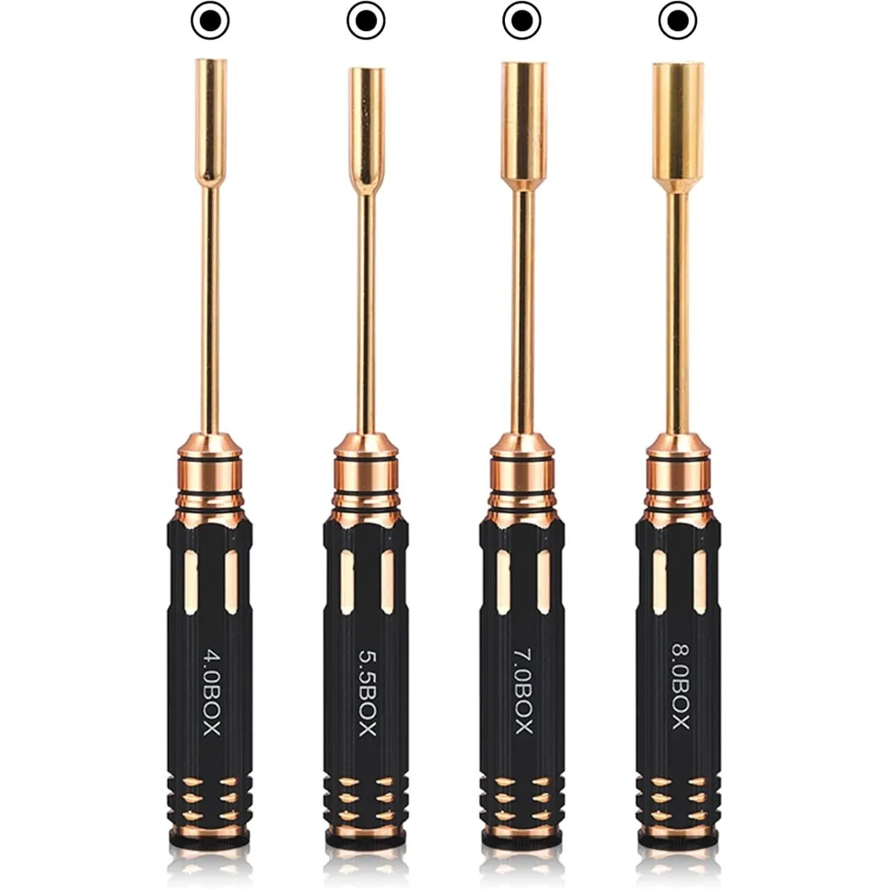 Buddy RC Hex Nut Screw Driver Set Titanium Nitride Coated Repair Tools Kit,4.0mm 5.5mm 7.0mm 8.0mm RC Multi-rotors Model Screwdr
Buddy RC Hex Nut Screw Driver Set Titanium Nitride Coated Repair Tools Kit,4.0mm 5.5mm 7.0mm 8.0mm RC Multi-rotors Model Screwdr