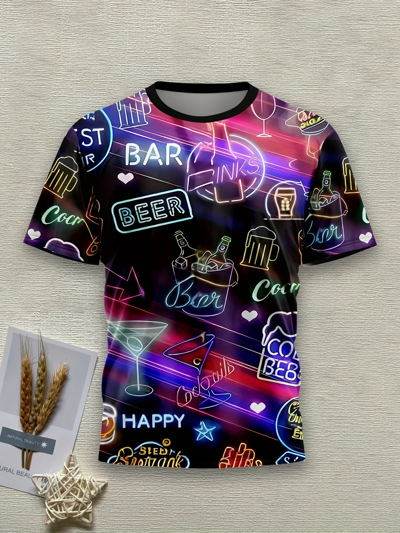 Summer Men's Tshirt - Invincible Happy and Beer 3D Print - Lightweight and Breathable - Men's Clothes - Oversized Clothes
Summer Men's Tshirt - Invincible Happy and Beer 3D Print - Lightweight and Breathable - Men's Clothes - Oversized Clothes