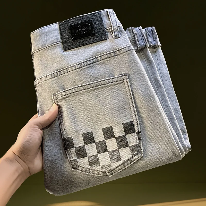 2025 Spring Trendy Jeans for Men, slim fit, small straight tube, elastic, light luxury print, high-end versatile men's pants
2025 Spring Trendy Jeans for Men, slim fit, small straight tube, elastic, light luxury print, high-end versatile men's pants