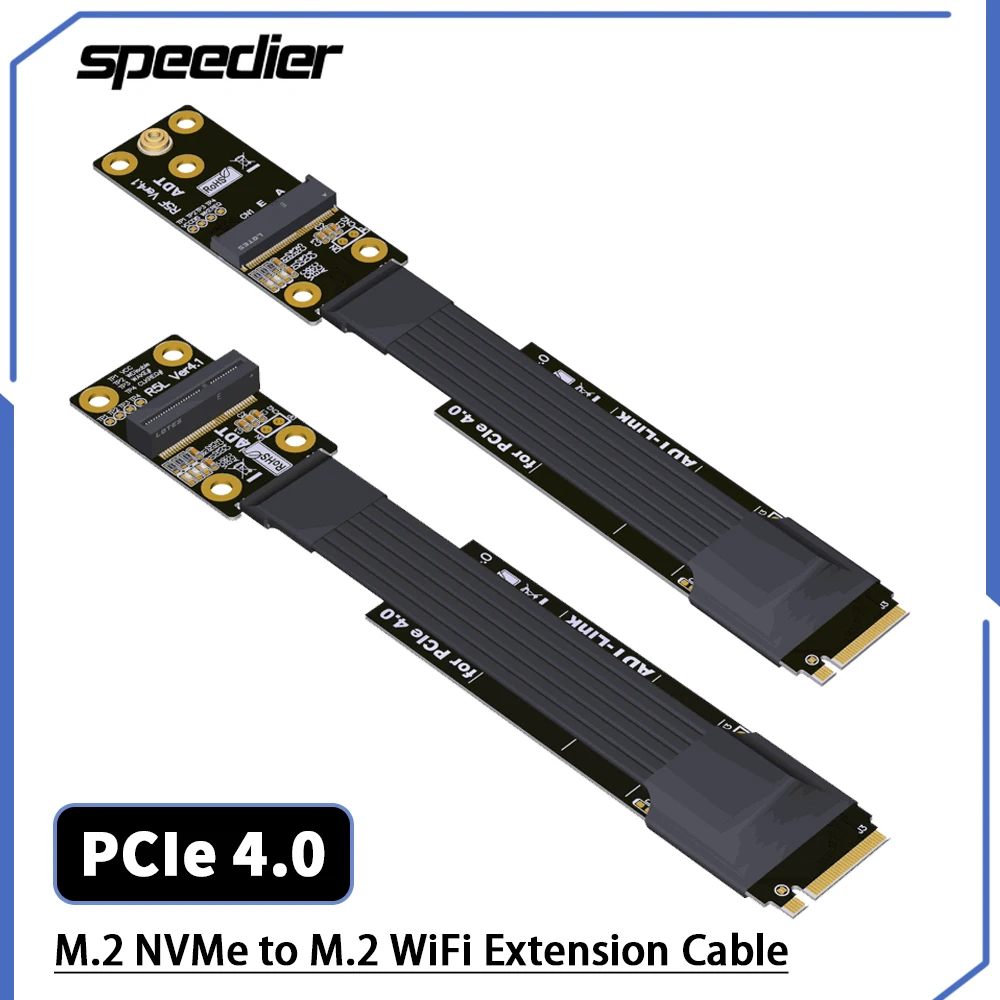 Riser PCIe 3.0/4.0 M.2 NVMe Key M To M.2 WiFi Key A.E NGFF SSD Extension Cable 90/180 Degree Female Riser Card Extender
Riser PCIe 3.0/4.0 M.2 NVMe Key M To M.2 WiFi Key A.E NGFF SSD Extension Cable 90/180 Degree Female Riser Card Extender