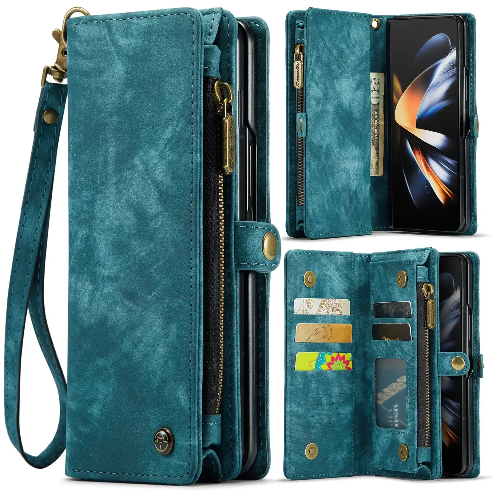 Бизнес-кожаный чехол на молнии с несколькими картами Solt Wallet для Samsung Galaxy Z Fold 6, 5, 4, 5G, полная защита, кошелек, карман, чехол для книги
Бизнес-кожаный чехол на молнии с несколькими картами Solt Wallet для Samsung Galaxy Z Fold 6, 5, 4, 5G, полная защита, кошелек, карман, чехол для книги