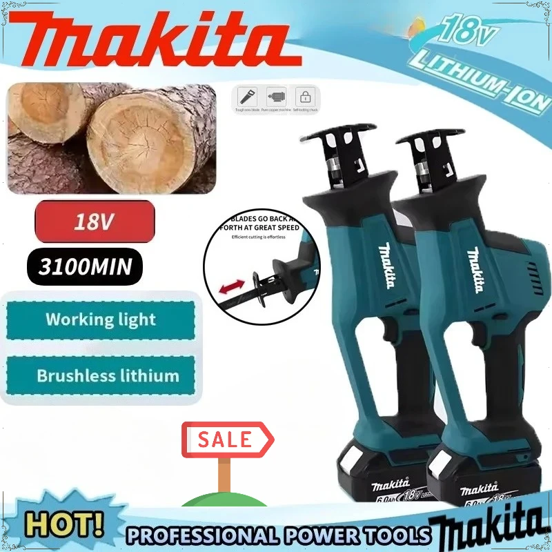 Аккумуляторная сабельная пила Makita DJR189 18В, бесщеточная, перезаряжаемая, для резки дерева и металла, портативная пила 18/20В
Аккумуляторная сабельная пила Makita DJR189 18В, бесщеточная, перезаряжаемая, для резки дерева и металла, портативная пила 18/20В