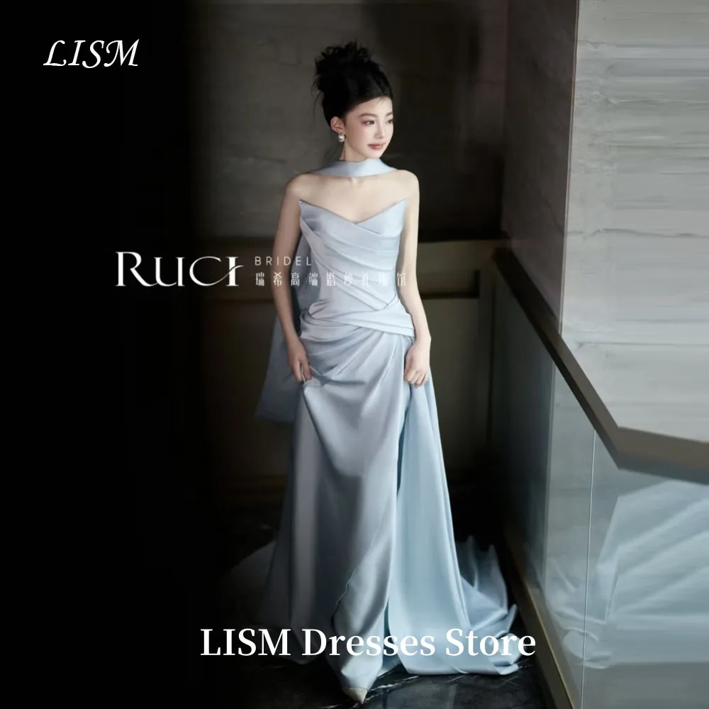 LISM Sweet A-Line Korea Evening Dresses Sleeveless Soft Satin Floor Length Elegant Prom Gowns 웨딩드레스 Customized Corsets
LISM Sweet A-Line Korea Evening Dresses Sleeveless Soft Satin Floor Length Elegant Prom Gowns 웨딩드레스 Customized Corsets
