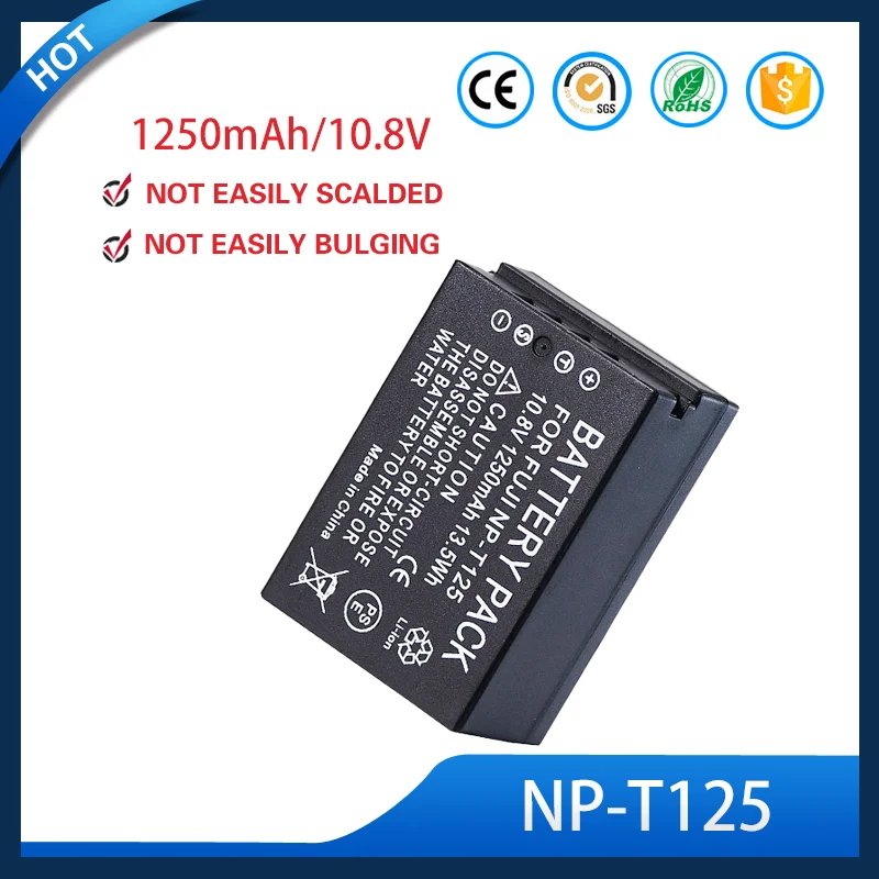 NP-T125 Camera Battery 3.7V 1250mAH Rechargeable Battery For Fujifilm Fuji GFX50S GFX50R GFX100 NPT125 Digital Cameras Batteries
NP-T125 Camera Battery 3.7V 1250mAH Rechargeable Battery For Fujifilm Fuji GFX50S GFX50R GFX100 NPT125 Digital Cameras Batteries