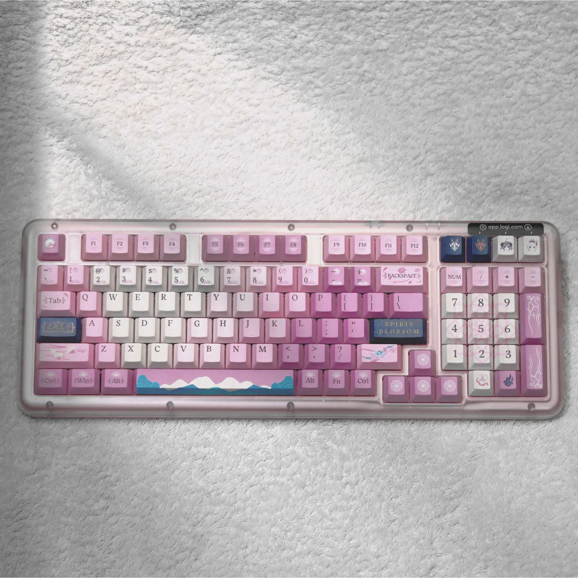 Soul Lotus keycap Original side engraved light-transmitting PBT five-sided thermal sublimation mechanical keyboard cap Cross-bor
Soul Lotus keycap Original side engraved light-transmitting PBT five-sided thermal sublimation mechanical keyboard cap Cross-bor
