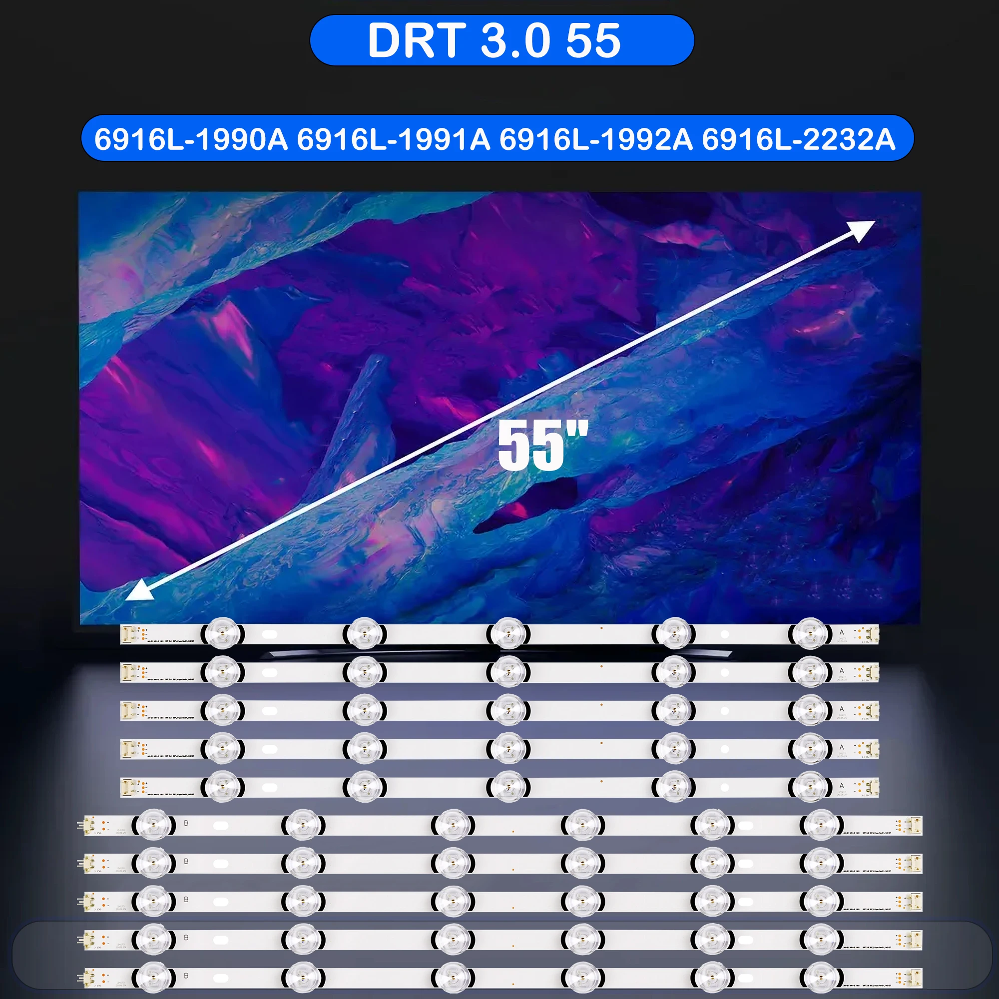 Светодиодная лента подсветки для 55LB585V 55LB620V 55LB626V 55LB628V 55LB629V 55LB630V 55LB631V 55LB650V 55LB652V 55LB653V 55LB656V
Светодиодная лента подсветки для 55LB585V 55LB620V 55LB626V 55LB628V 55LB629V 55LB630V 55LB631V 55LB650V 55LB652V 55LB653V 55LB656V