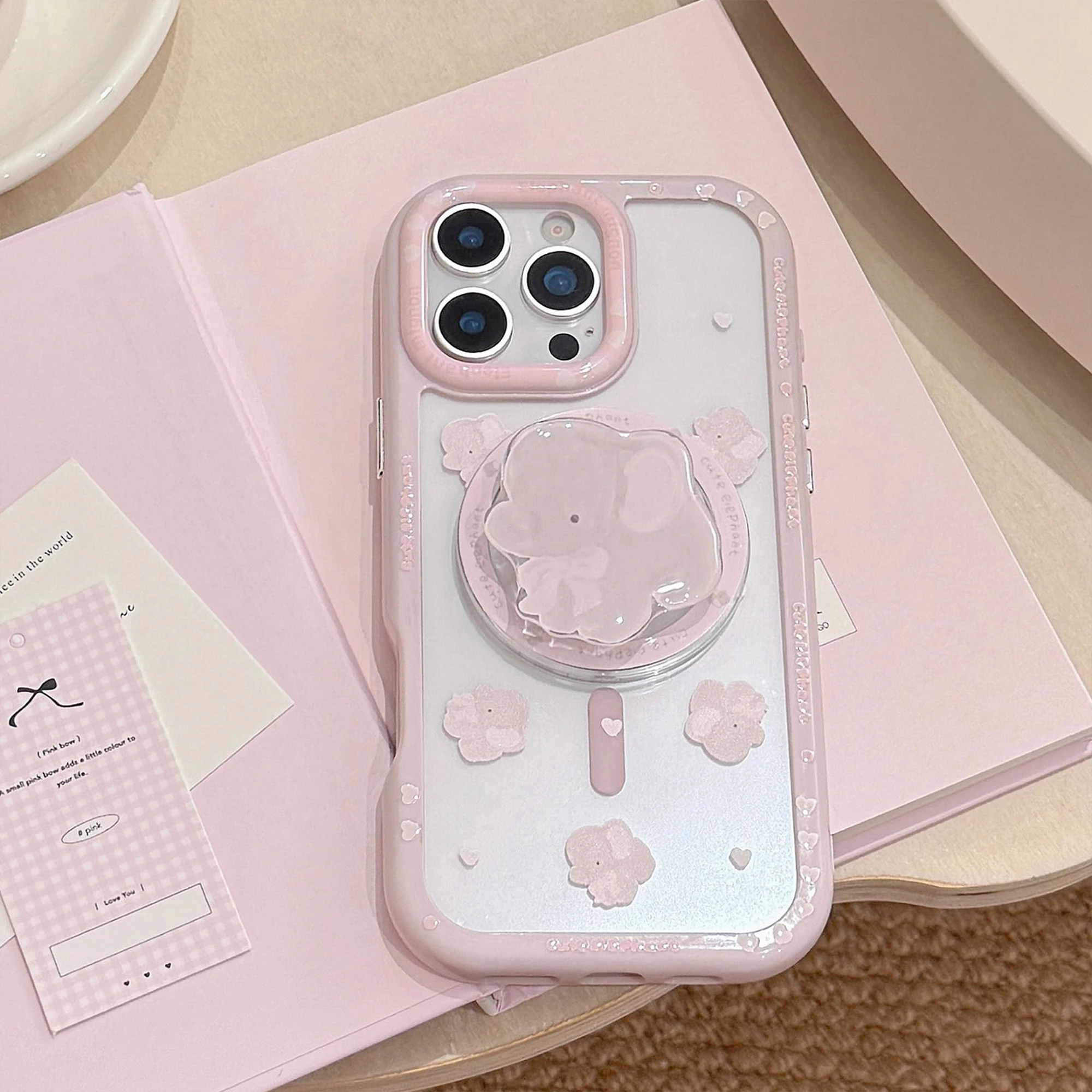 Dreamy Cream Pink Cartoon Elephant Magnetic Attraction Bracket Phone Case For iPhone 11 12 13 14 15 16 Pro Max Anti Drop Case
Dreamy Cream Pink Cartoon Elephant Magnetic Attraction Bracket Phone Case For iPhone 11 12 13 14 15 16 Pro Max Anti Drop Case