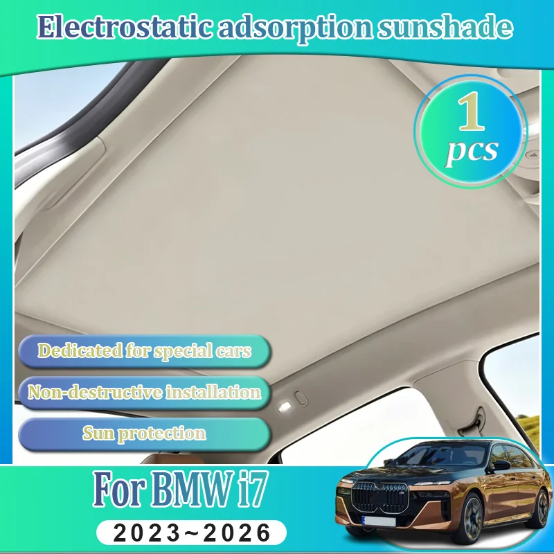 Roof Sunshades For BMW 7 Series i7 2023~2026 Car Electrostatic Adsorption Sunroof Sunshades Skylight UV Protection Accessories
Roof Sunshades For BMW 7 Series i7 2023~2026 Car Electrostatic Adsorption Sunroof Sunshades Skylight UV Protection Accessories