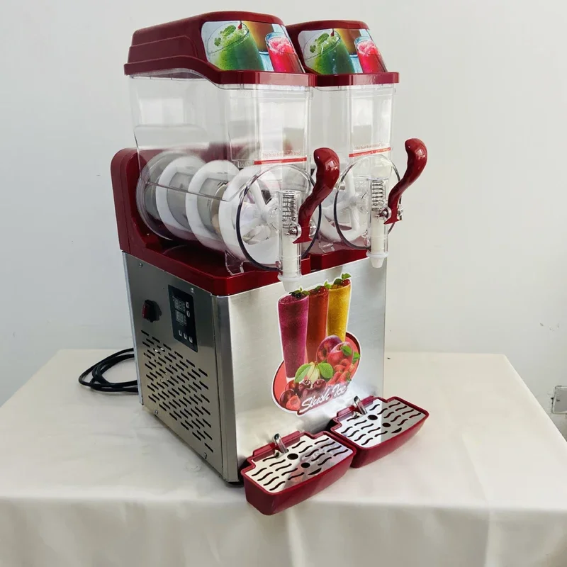 24L Dual Cylinder Stainless Steel Slush Equipment for smoothie slush processing in milk tea shop and frozen food production plan
24L Dual Cylinder Stainless Steel Slush Equipment for smoothie slush processing in milk tea shop and frozen food production plan