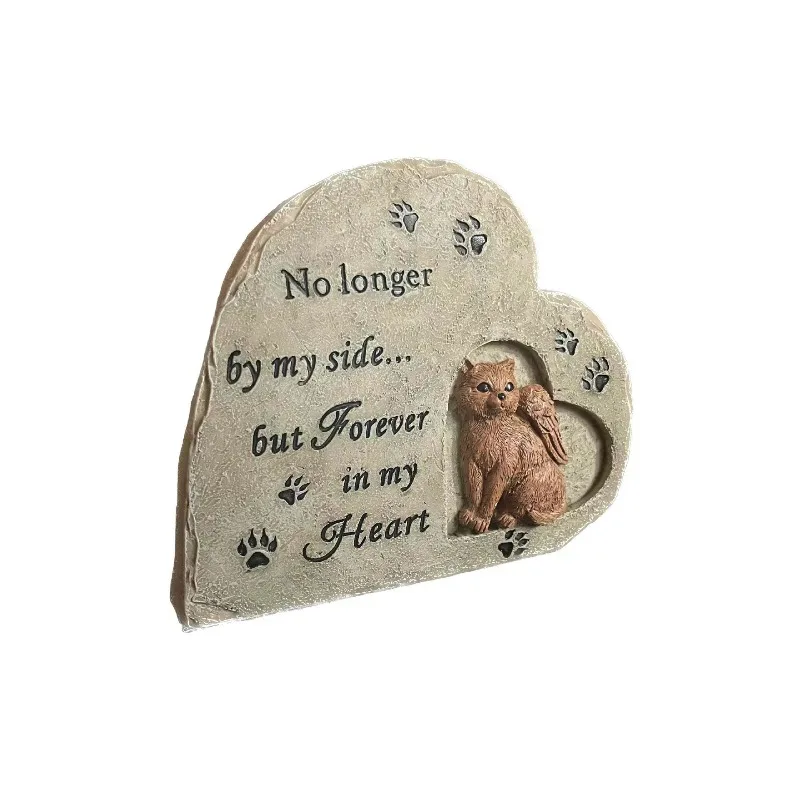 Cross-border heart-shaped pet kitten monument outdoor kitten European and American garden small memorial mourning stone
Cross-border heart-shaped pet kitten monument outdoor kitten European and American garden small memorial mourning stone