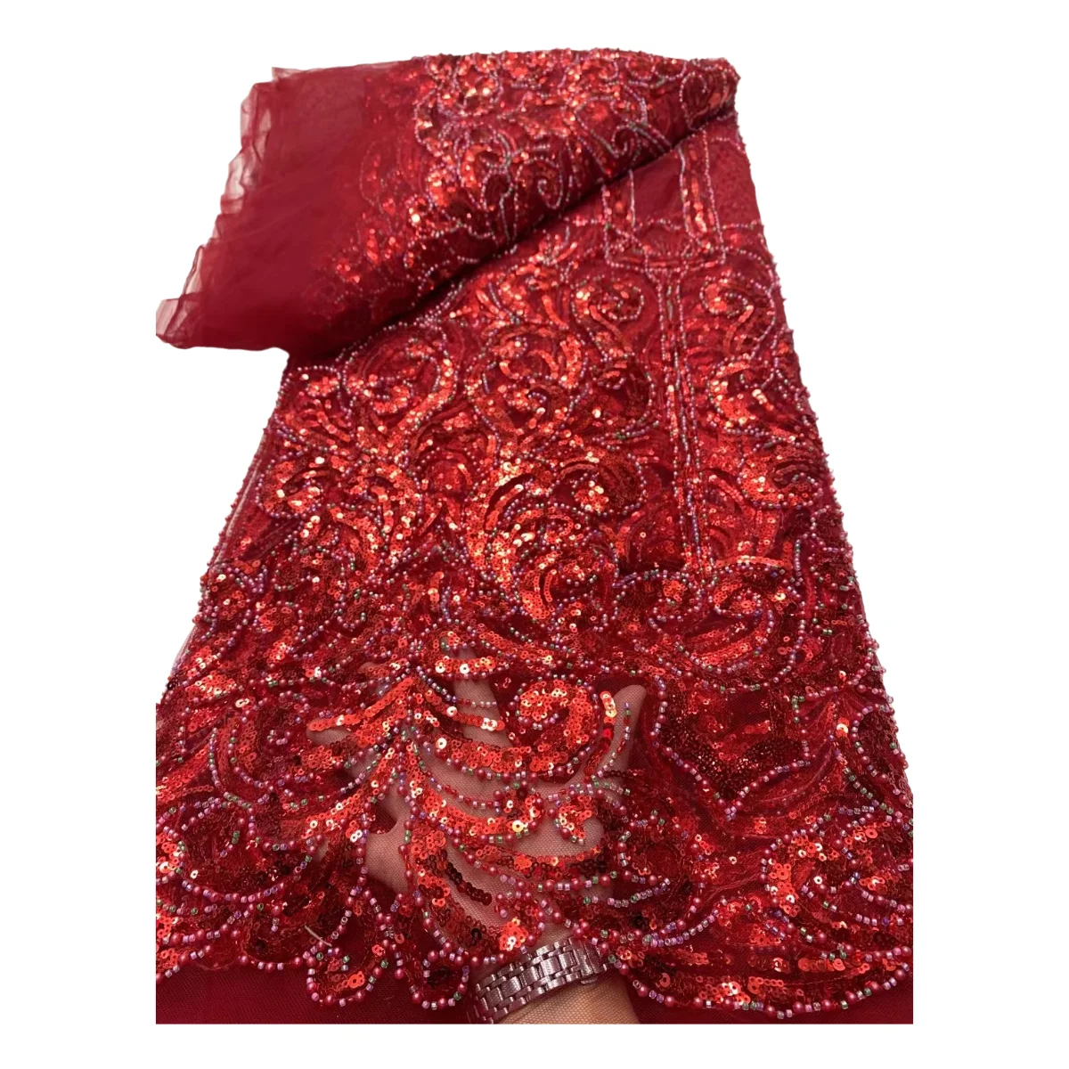 Red Handmade Wedding Beaded Fabric Sequins Crafts Lace For Wedding Dress Cloth Materials
Red Handmade Wedding Beaded Fabric Sequins Crafts Lace For Wedding Dress Cloth Materials