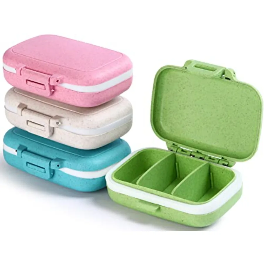 4 PC Pill 3 Re Compartments Pill BPA-Free, Day Pill Organizer/3 Times a Day/AM-PM Travel Pill Organizer ket or Purse Stoe tamin
4 PC Pill 3 Re Compartments Pill BPA-Free, Day Pill Organizer/3 Times a Day/AM-PM Travel Pill Organizer ket or Purse Stoe tamin