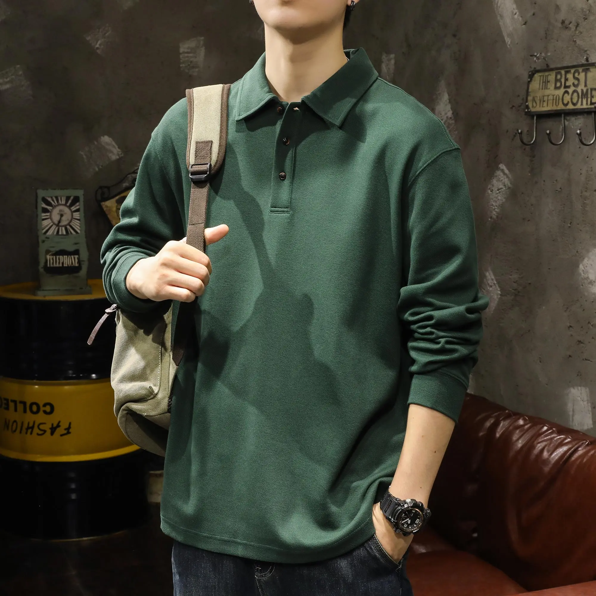 Heavyweight Long Sve irt for Men Autumn Winter Loose Fit Faionable Retro Sle Casual Top for Couples in plus Size
Heavyweight Long Sve irt for Men Autumn Winter Loose Fit Faionable Retro Sle Casual Top for Couples in plus Size