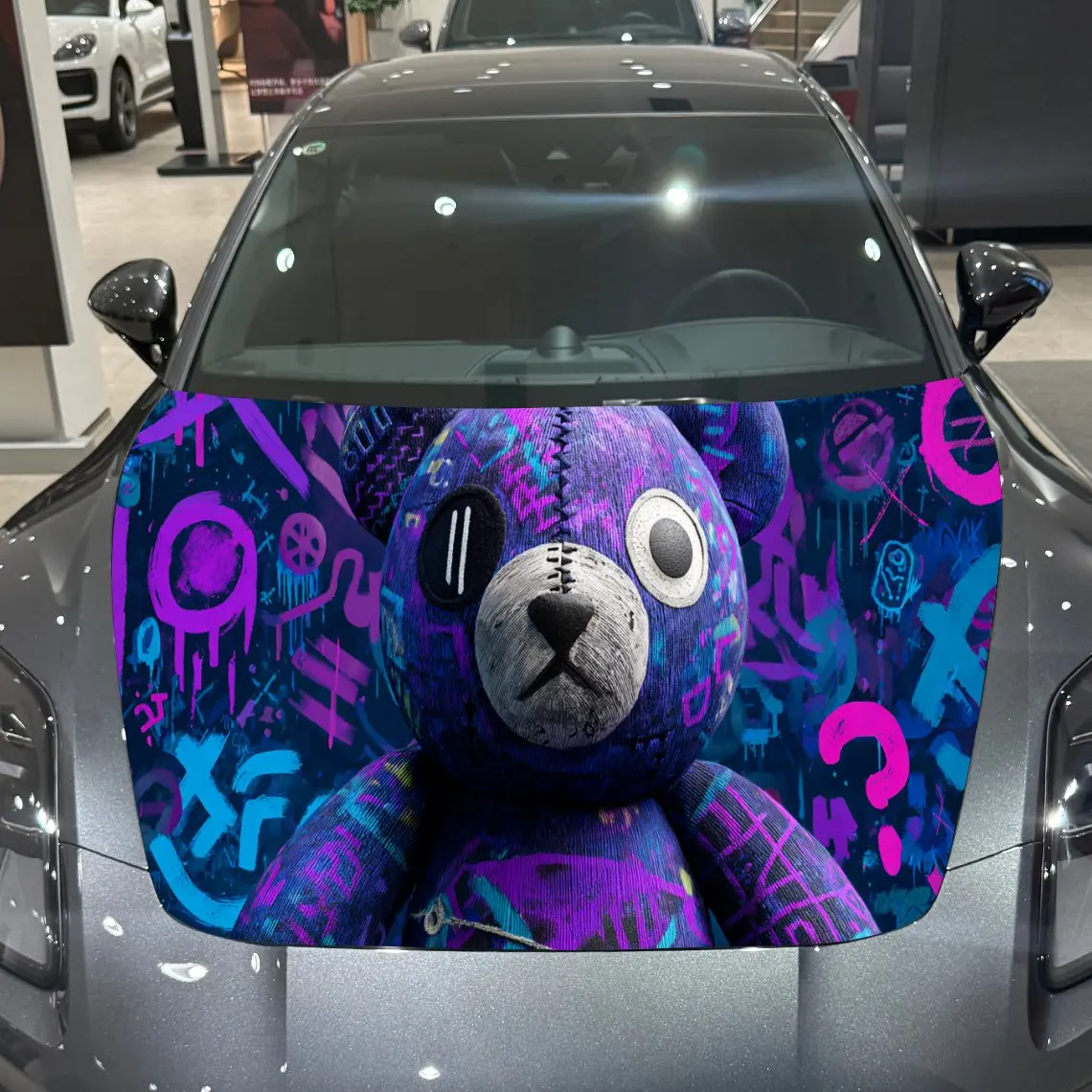 Purple Street Art Graffiti Bear Artistic Voyage PVC Car Hood Wraps, Self-Adhesive Waterproof Car Bonnet Decal Sticker, Car Decor
Purple Street Art Graffiti Bear Artistic Voyage PVC Car Hood Wraps, Self-Adhesive Waterproof Car Bonnet Decal Sticker, Car Decor