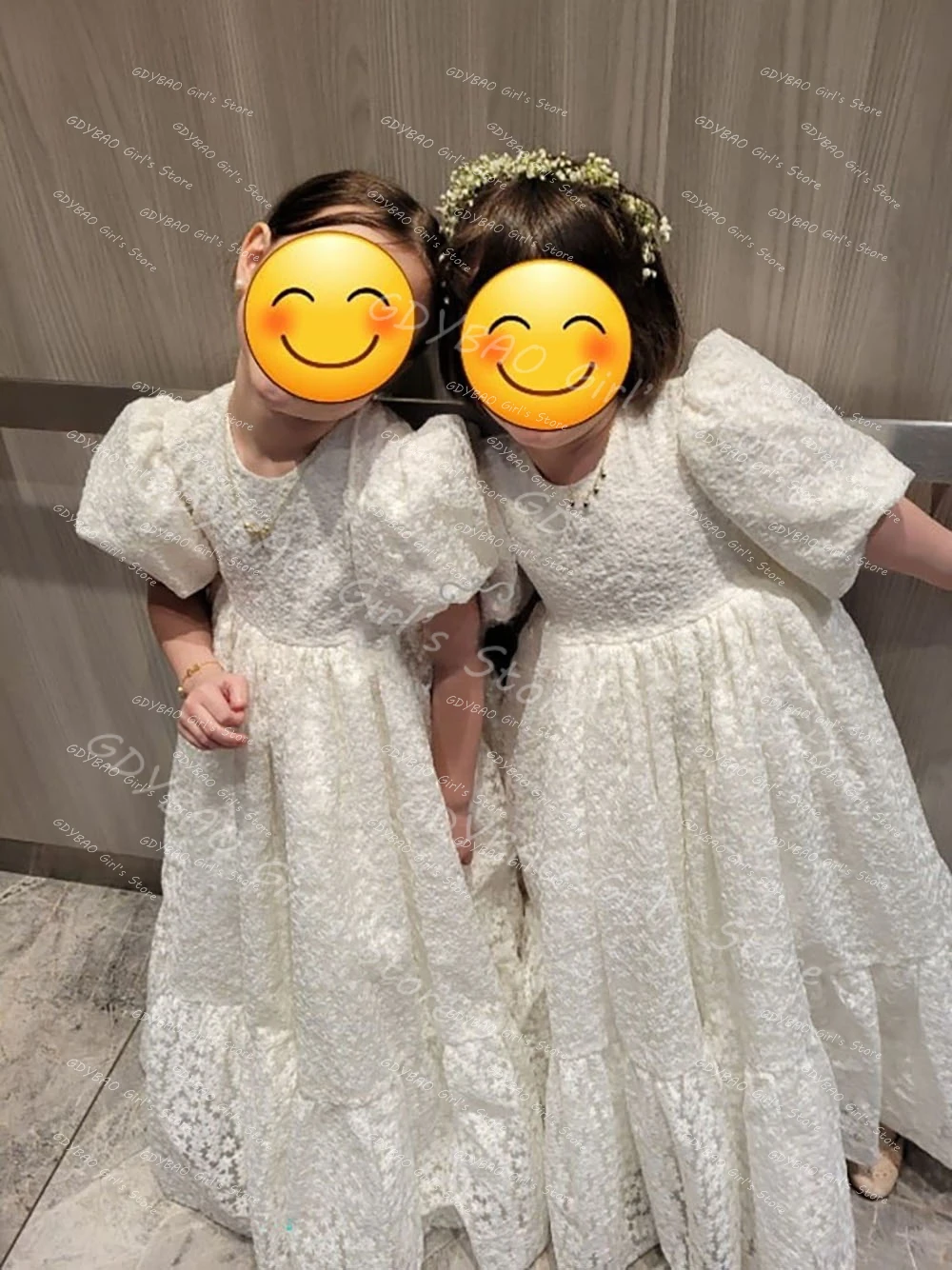 Customized Hollow Out Lace Communion Dress Puffy Balloon Sleeve Flower Girl Dresses for Wedding Toddlers Princess Birthday Gowns
Customized Hollow Out Lace Communion Dress Puffy Balloon Sleeve Flower Girl Dresses for Wedding Toddlers Princess Birthday Gowns