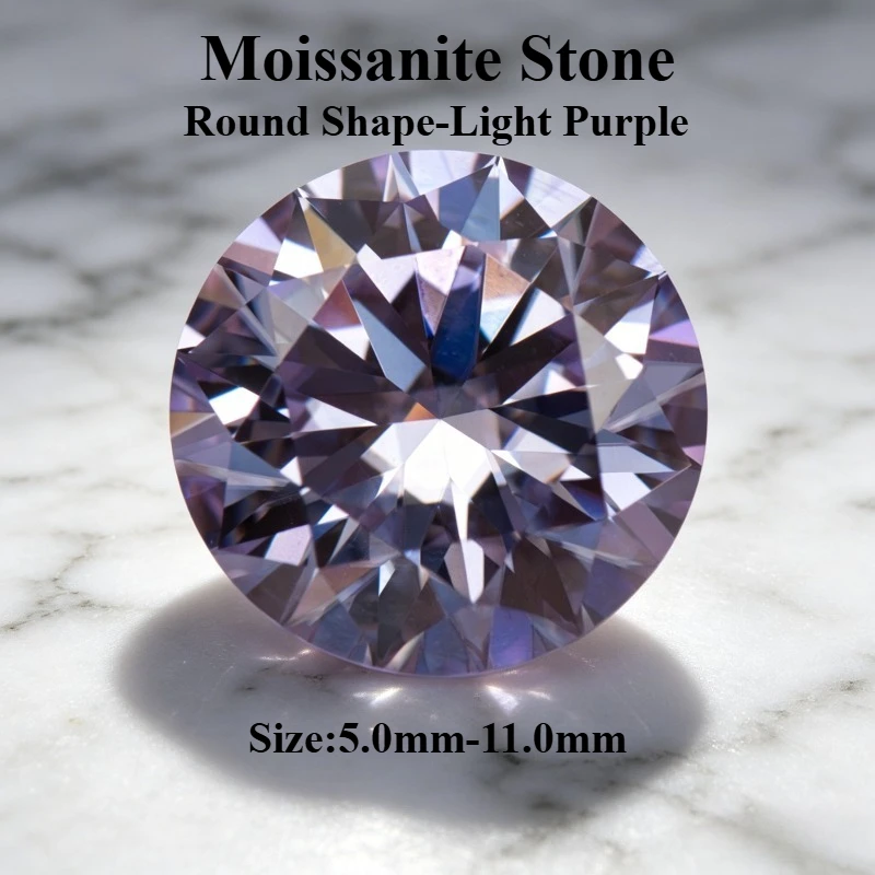 Муассанит светло-фиолетовый круглой формы, выращенный в лаборатории, для создания украшений, материалы для изготовления ювелирных изделий с сертификатом GRA
Муассанит светло-фиолетовый круглой формы, выращенный в лаборатории, для создания украшений, материалы для изготовления ювелирных изделий с сертификатом GRA