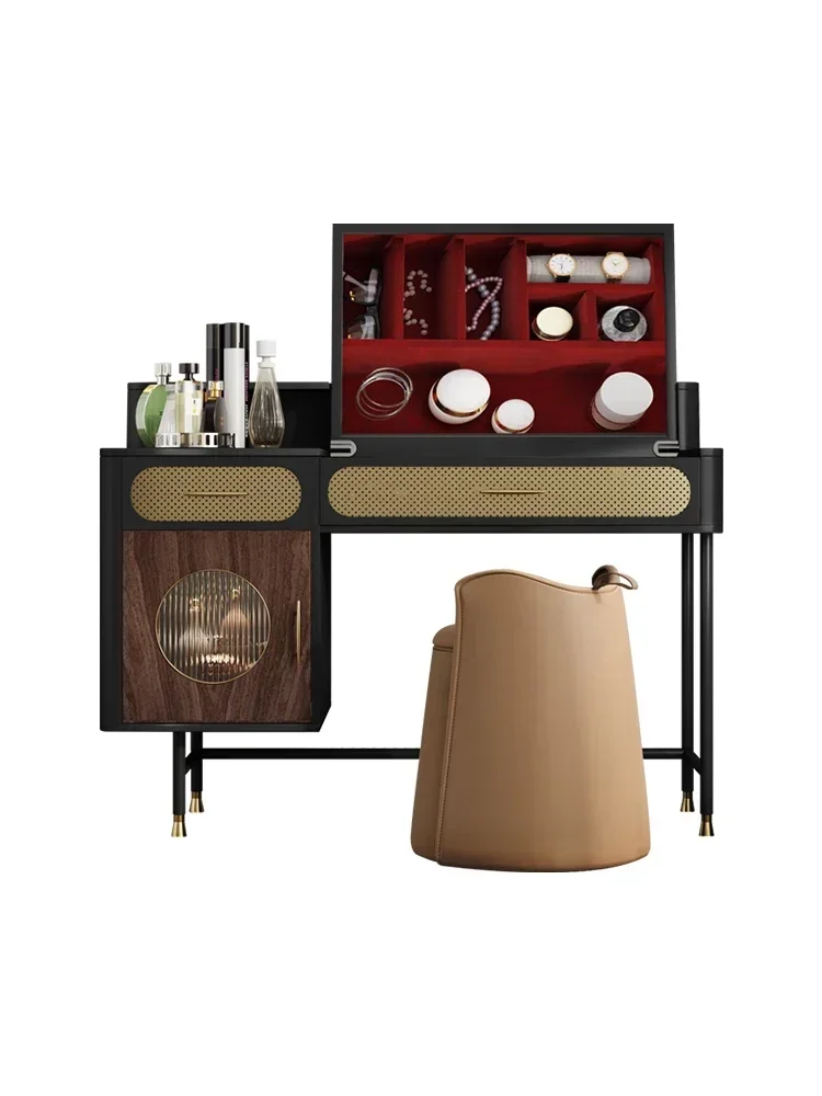 Italian dressing table, bedroom, makeup mirror, flip cover, solid wood makeup table, storage cabinet
Italian dressing table, bedroom, makeup mirror, flip cover, solid wood makeup table, storage cabinet