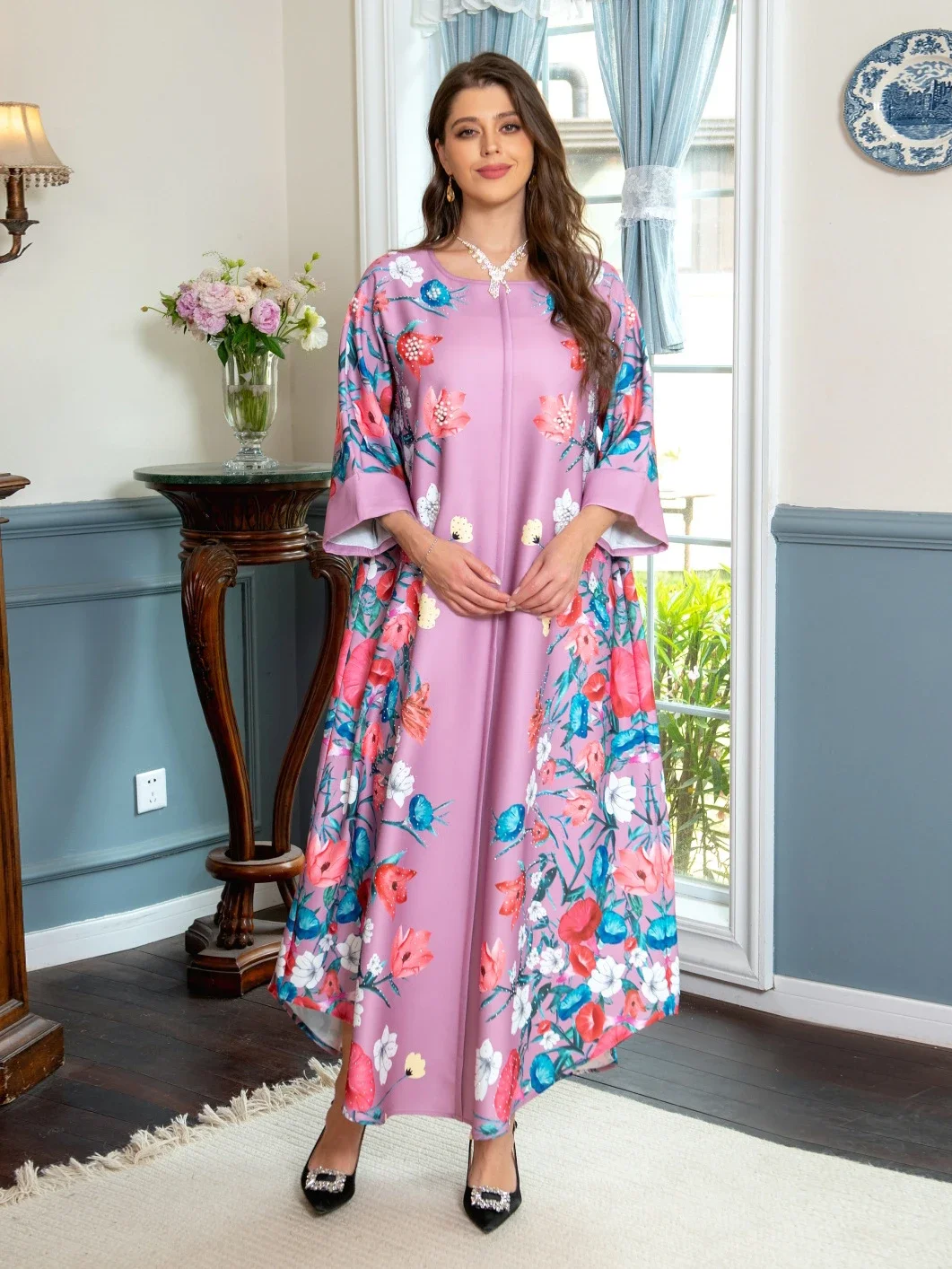 Vestidos Eid Muslim Women 2024 Beading Floral Print Dress Abaya Party Dresses Dubai Arab Turkey Ramadan Abayas Caftan Kaftan
Vestidos Eid Muslim Women 2024 Beading Floral Print Dress Abaya Party Dresses Dubai Arab Turkey Ramadan Abayas Caftan Kaftan