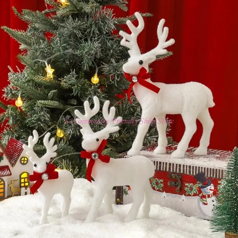 85AE Christmas Plush White Reindeer Stuffed Animal Festival Ornament Toy Kids Gift
85AE Christmas Plush White Reindeer Stuffed Animal Festival Ornament Toy Kids Gift