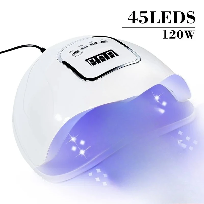 UV LED Nail Lamp Machine Whith Lntelligent Sensor 45LEDs Nail Dryer for Remover Gel Polish Manicure Equipment Tools
UV LED Nail Lamp Machine Whith Lntelligent Sensor 45LEDs Nail Dryer for Remover Gel Polish Manicure Equipment Tools