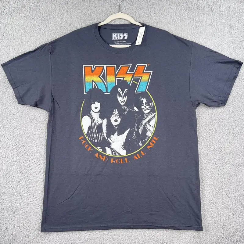 NEW! KISS Band Shirt Mens XL Gray Rock And Roll All Night Graphic Tee
NEW! KISS Band Shirt Mens XL Gray Rock And Roll All Night Graphic Tee