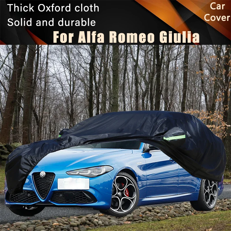 For Alfa Romeo Giulia Black Car Covers Outdoor Waterproof Dustproof Sun Rain Snow Protection Thick Oxford Cloth Full Outer Cover
For Alfa Romeo Giulia Black Car Covers Outdoor Waterproof Dustproof Sun Rain Snow Protection Thick Oxford Cloth Full Outer Cover
