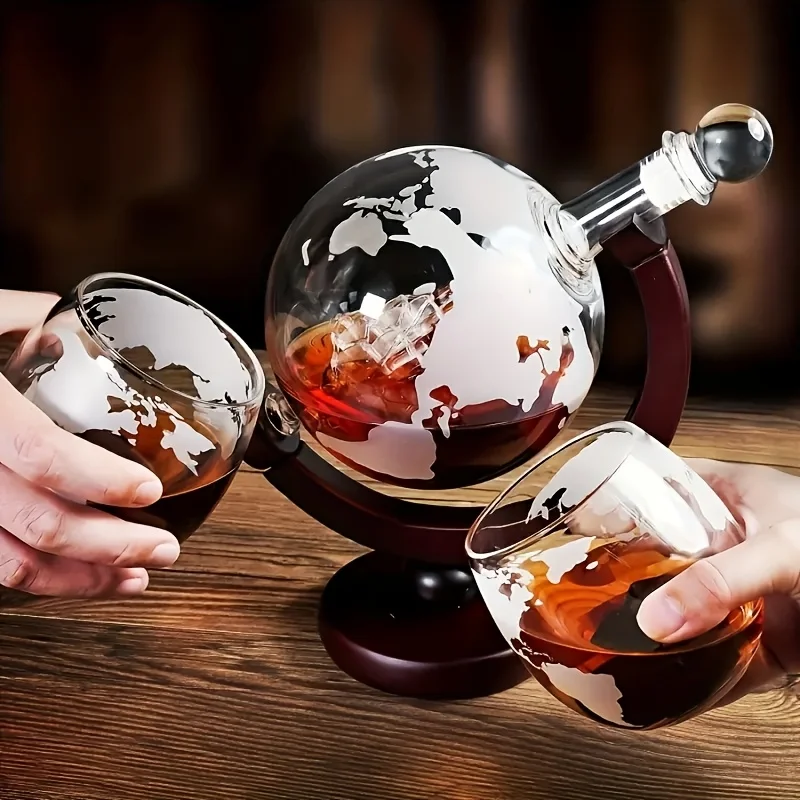 Sobering Up Set, 28oz/850ml, 2 Exquisite World Map Etched Glass Cups 300ml/10.15oz And Wooden Base, Anniversary Birthday Christmas Gift, Suitable For Men, Fathers, Husbands, Boyfriends, Grandfathers, Bar Home Decoration, Christmas Gift, Men'S Gift
Sobering Up Set, 28oz/850ml, 2 Exquisite World Map Etched Glass Cups 300ml/10.15oz And Wooden Base, Anniversary Birthday Christmas Gift, Suitable For Men, Fathers, Husbands, Boyfriends, Grandfathers, Bar Home Decoration, Christmas Gift, Men'S Gift