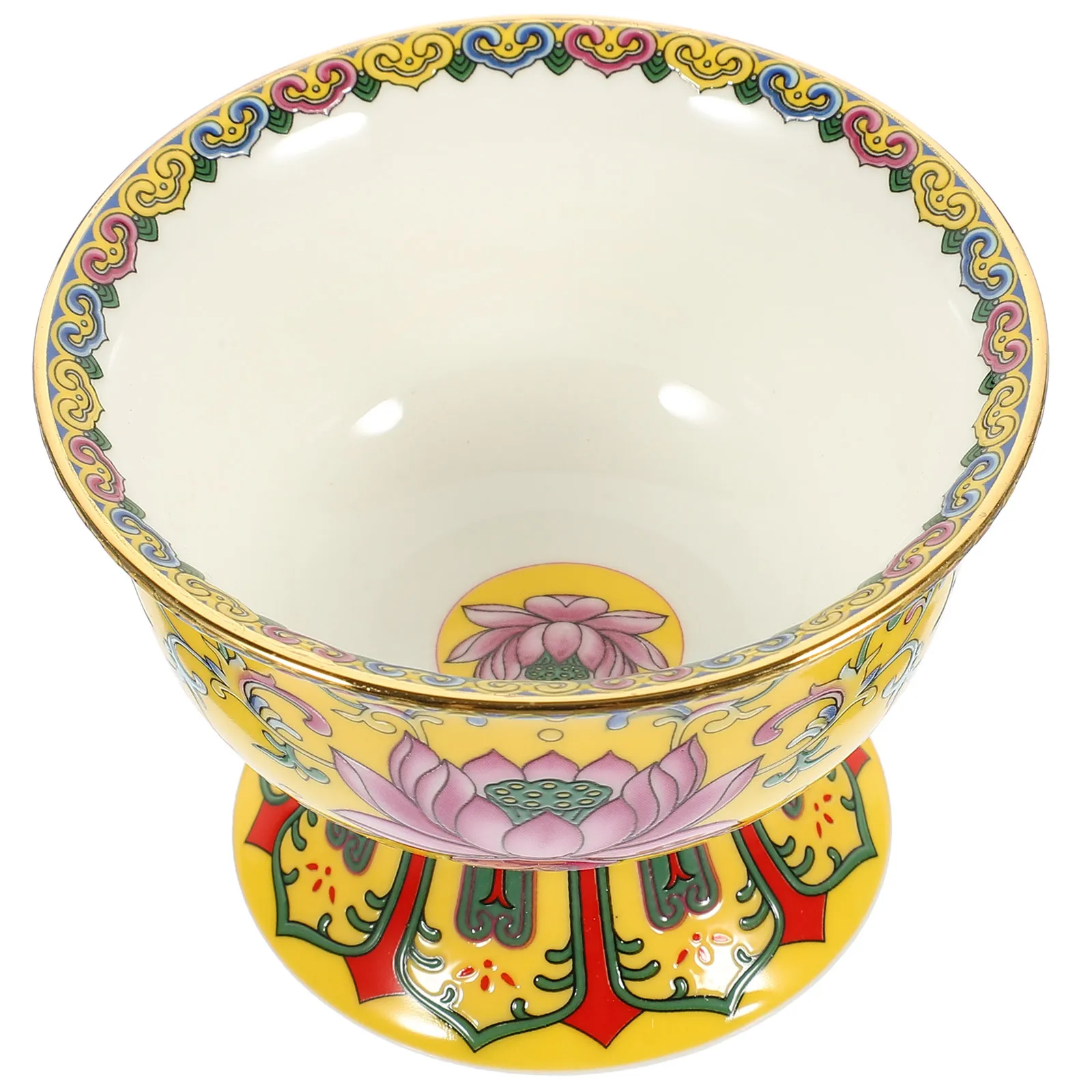 1Pcs Enamel Lotus Ceramic Tribute Bowl Smooth Surface Multi-Functional Rice Holder Buddhist Offering Home Decor
1Pcs Enamel Lotus Ceramic Tribute Bowl Smooth Surface Multi-Functional Rice Holder Buddhist Offering Home Decor