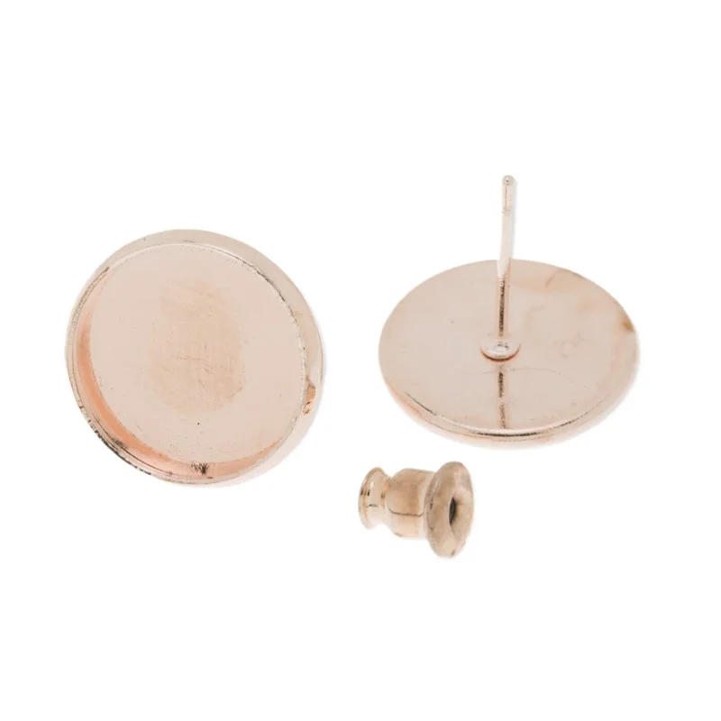 50pcs 12MM Round stud earring,Rose Gold plated,fit 12mm glass cabochon;earring bezels,earring blank-C3257
50pcs 12MM Round stud earring,Rose Gold plated,fit 12mm glass cabochon;earring bezels,earring blank-C3257