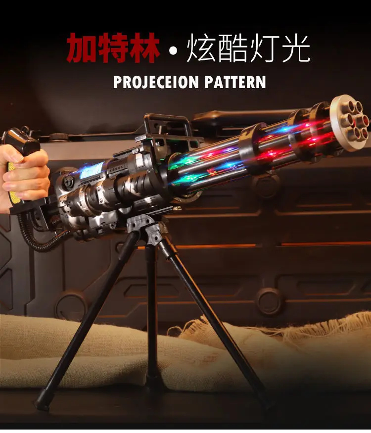 A Children's Electric Toy Gun with Colorful Lights, Explosion Sounds and a Tripod Base Is an Ideal Gift for Little Boys
A Children's Electric Toy Gun with Colorful Lights, Explosion Sounds and a Tripod Base Is an Ideal Gift for Little Boys