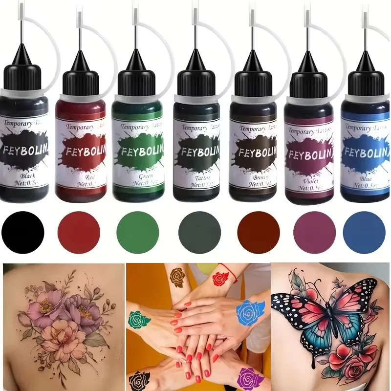 Temporary Tattoo Ink Cream Body Art Painting Cream Henna Tattoo Semi Permanent DIY Juice Paste Beauty Pigment Makeup Supplies
Temporary Tattoo Ink Cream Body Art Painting Cream Henna Tattoo Semi Permanent DIY Juice Paste Beauty Pigment Makeup Supplies