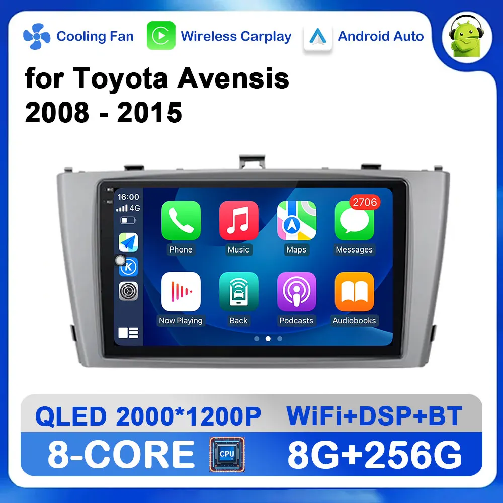 GPS Navi Android System for Toyota Avensis 2008 - 2015 WiFi+4G Car Radio Video Multimedia Player Bluetooth Autoradio Head Unit 
GPS Navi Android System for Toyota Avensis 2008 - 2015 WiFi+4G Car Radio Video Multimedia Player Bluetooth Autoradio Head Unit