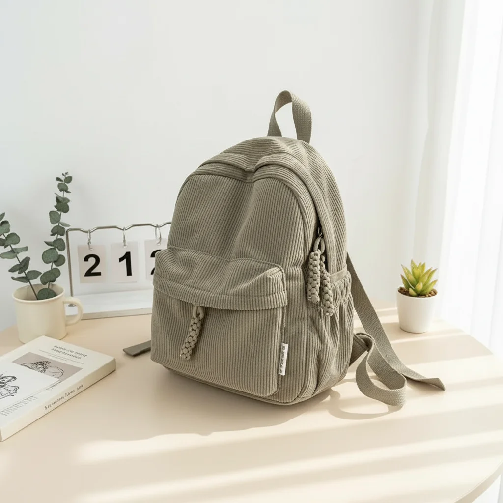Fashion Solid Color Corduroy Backpack Casual Rucksack Large Capacity Small School Bags Student BookBag Commuting Travel Backpack
Fashion Solid Color Corduroy Backpack Casual Rucksack Large Capacity Small School Bags Student BookBag Commuting Travel Backpack