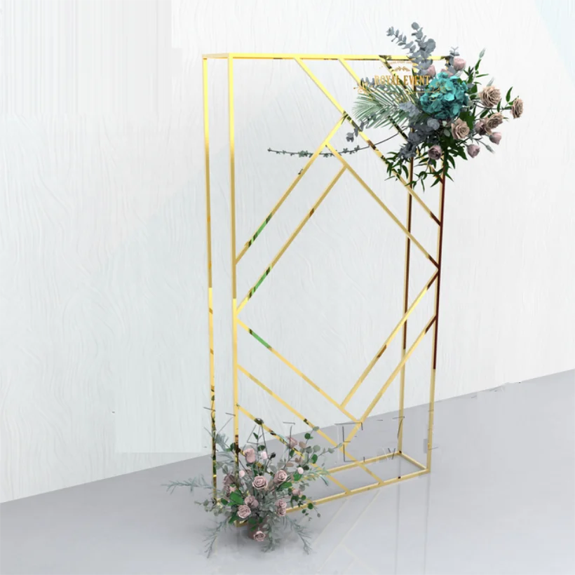 New stainless steel shiny gold wedding arch, banquet performance, party decoration, background props, display rack, arch
New stainless steel shiny gold wedding arch, banquet performance, party decoration, background props, display rack, arch