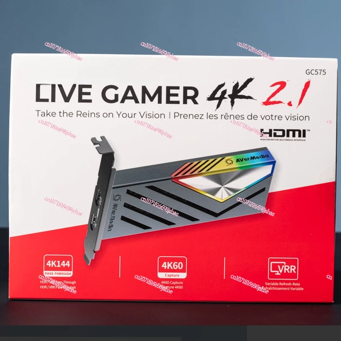 AVerMedia Gc575 Video PCIe Capture Card 4k144 Game Camera Live Recording HDMI 2.1
AVerMedia Gc575 Video PCIe Capture Card 4k144 Game Camera Live Recording HDMI 2.1