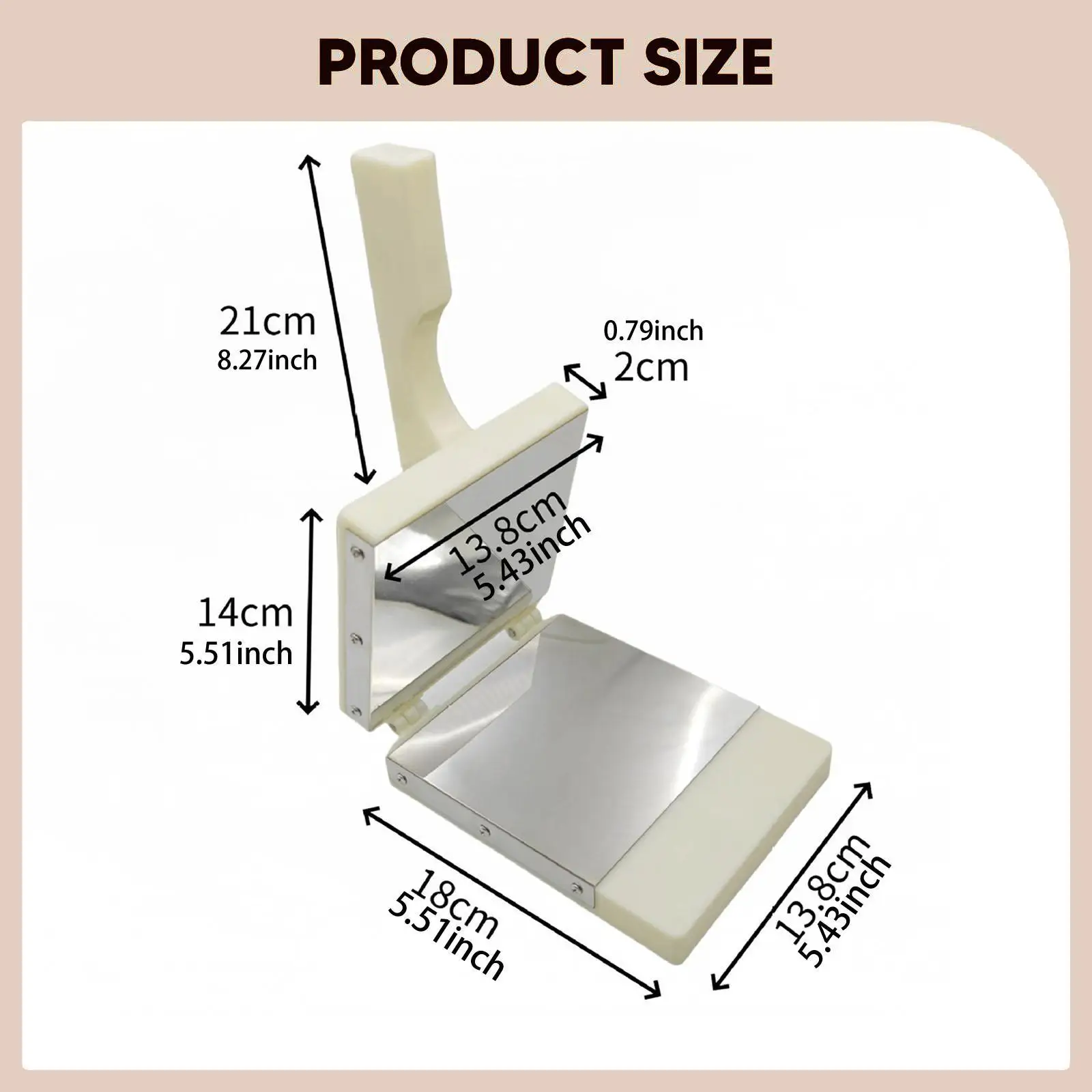 Home Kitchen Gadget Dumpling Skin Maker Dough Press Tortilla Wrapper Presser ABS Plastic for Chapati Roti Pancake
Home Kitchen Gadget Dumpling Skin Maker Dough Press Tortilla Wrapper Presser ABS Plastic for Chapati Roti Pancake