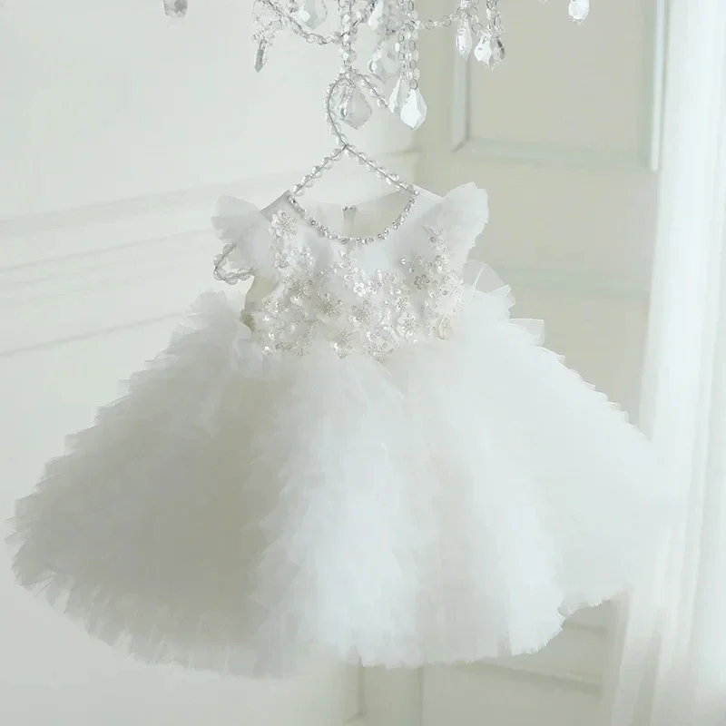 2025 White Flower Dress Infant Baby Girls Dress Newborn Baby 1st Birthday Dresses Toddler Wedding Baptism Princess Gown Costumes
2025 White Flower Dress Infant Baby Girls Dress Newborn Baby 1st Birthday Dresses Toddler Wedding Baptism Princess Gown Costumes
