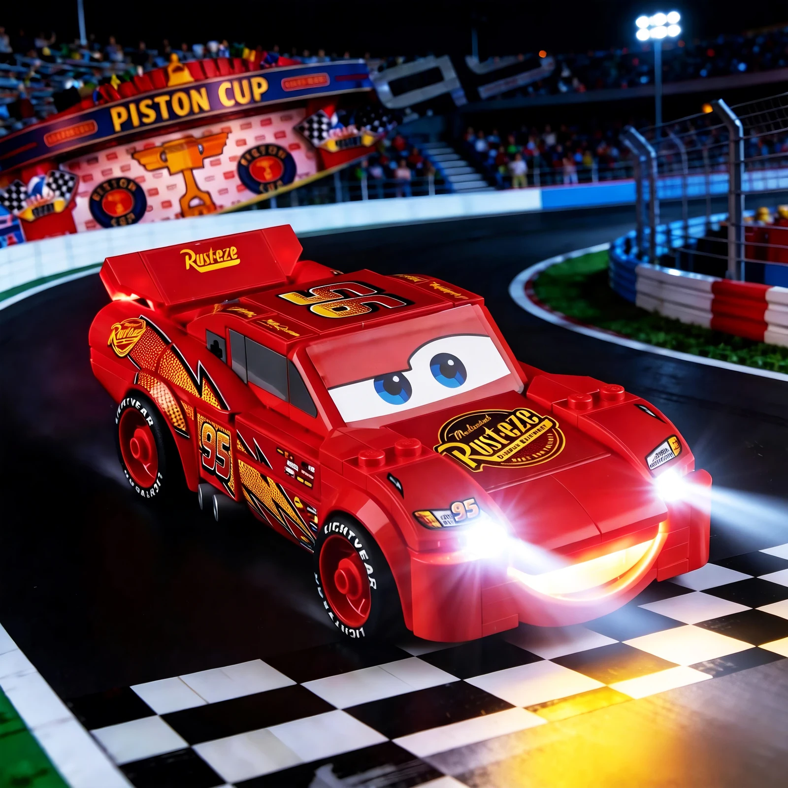 LED Light Set Suitable for Lightning Mcqueen Car 77255 Building Blocks
LED Light Set Suitable for Lightning Mcqueen Car 77255 Building Blocks