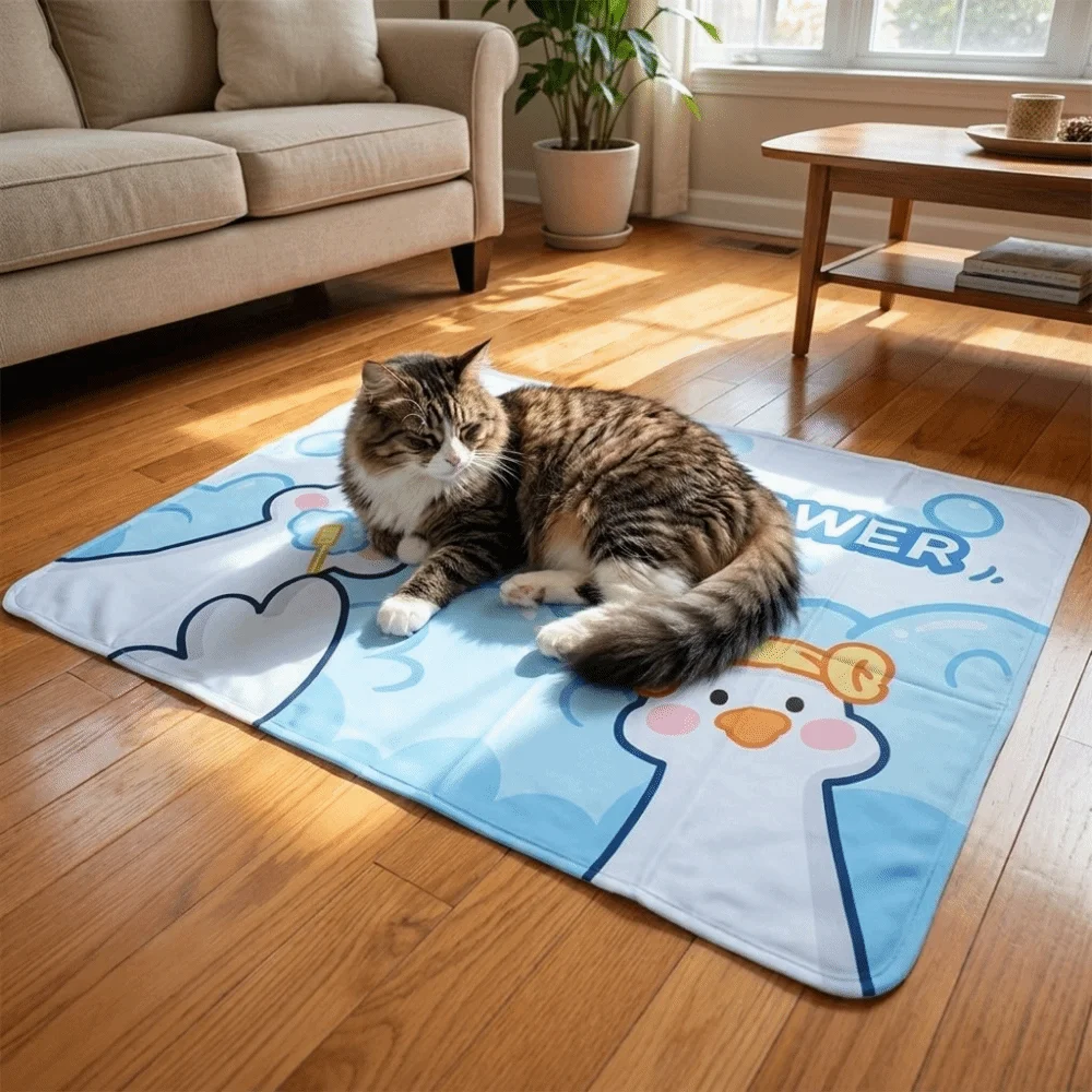 Cartoon Print Summer Pet Cooling Pad Soft Scratch Resistant Pet Cooling Blanket Skin Friendly Dog Cat Chill Mat for Dogs Cats
Cartoon Print Summer Pet Cooling Pad Soft Scratch Resistant Pet Cooling Blanket Skin Friendly Dog Cat Chill Mat for Dogs Cats