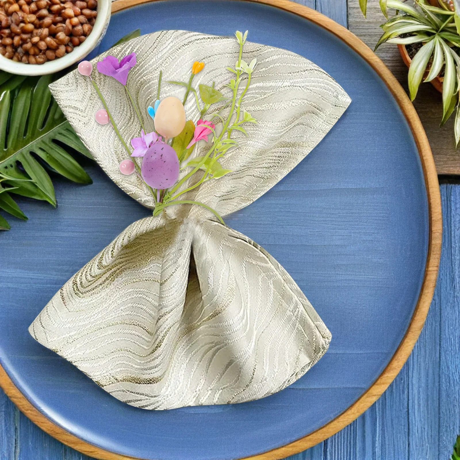 6pcs Easter Rings Set Artificial Flower Napkin Buckles With Foam Eggs Berries Leaves Spring Table Centerpiece Decor For Tea
6pcs Easter Rings Set Artificial Flower Napkin Buckles With Foam Eggs Berries Leaves Spring Table Centerpiece Decor For Tea