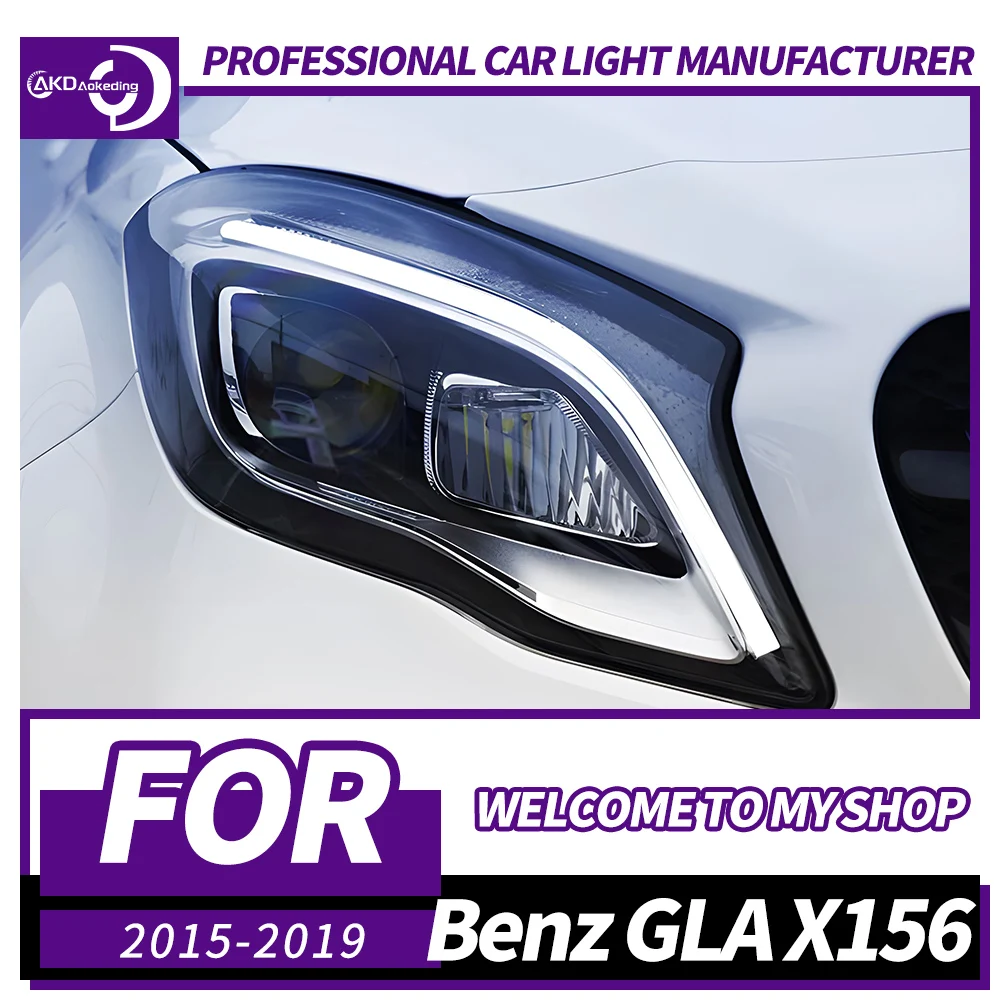 Фара AKD для Benz GLA X156, фара 2015-2019, светодиодные фары GLA300 DRL, указатель поворота, дальний свет, линза проектора «ангельский глаз»
Фара AKD для Benz GLA X156, фара 2015-2019, светодиодные фары GLA300 DRL, указатель поворота, дальний свет, линза проектора «ангельский глаз»