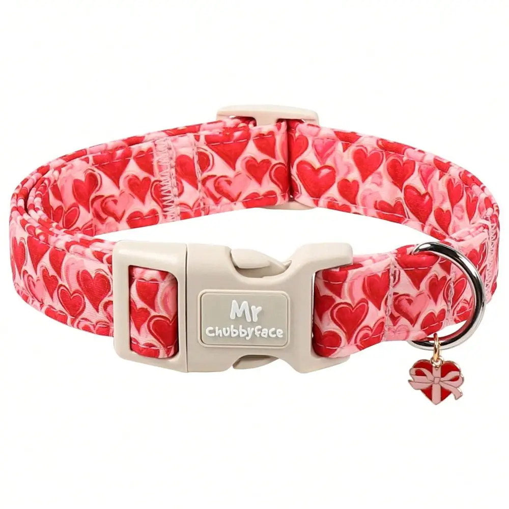 Chubbyface Blue Valentines Dog Collar, Cute Blue Bowtie Puppy Collar, Cotton Valentine Adjustable Pet Collar With Plastic Buckl
Chubbyface Blue Valentines Dog Collar, Cute Blue Bowtie Puppy Collar, Cotton Valentine Adjustable Pet Collar With Plastic Buckl