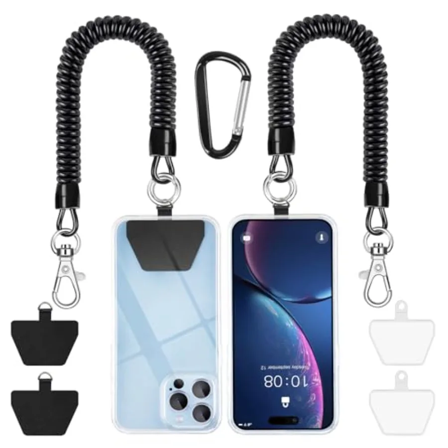 Phone Lanyard Tether, Stretchy Phone Strap Patch Anchor Outdoor Climbing Hook Compatible for Most Smartphones
Phone Lanyard Tether, Stretchy Phone Strap Patch Anchor Outdoor Climbing Hook Compatible for Most Smartphones