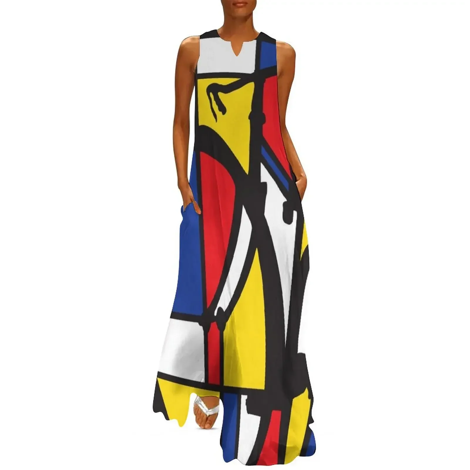 Mondrian Bicycle art Long Dress women's summer dresses 2025 Women's evening dress Female clothing Dress
Mondrian Bicycle art Long Dress women's summer dresses 2025 Women's evening dress Female clothing Dress