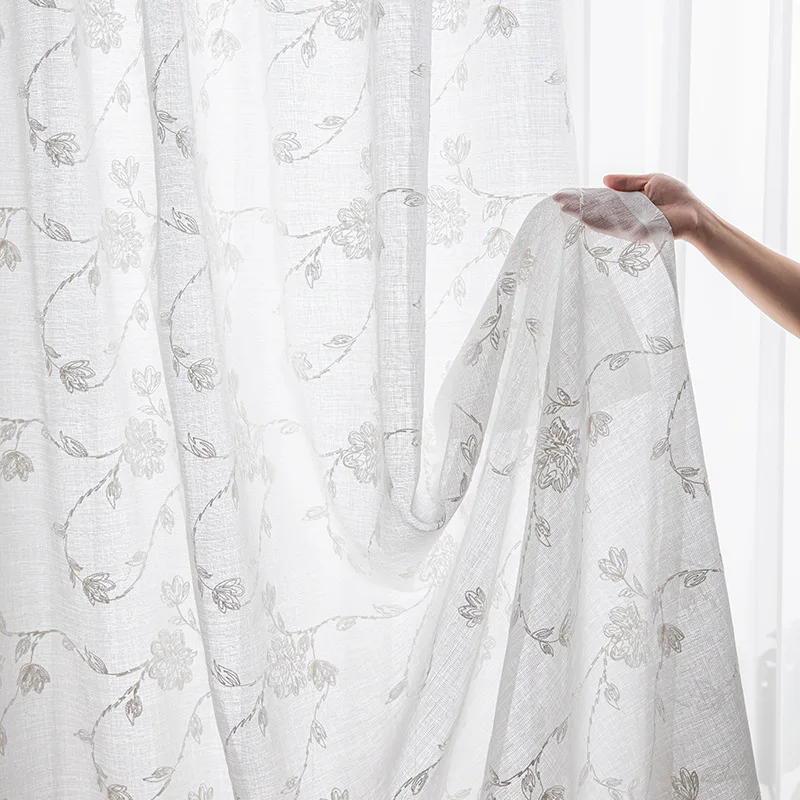 Custom Made White Flowers Embroidered Gauze Curtains Living Room Curtains Bedroom Balcony White Curtains
Custom Made White Flowers Embroidered Gauze Curtains Living Room Curtains Bedroom Balcony White Curtains